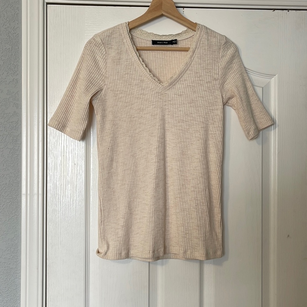Cream colored shirt
